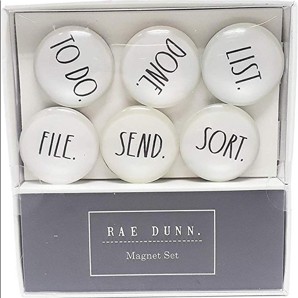 Rae Dunn Other - Rae Dunn Magnet Set 6 Glass-Dome Magnets